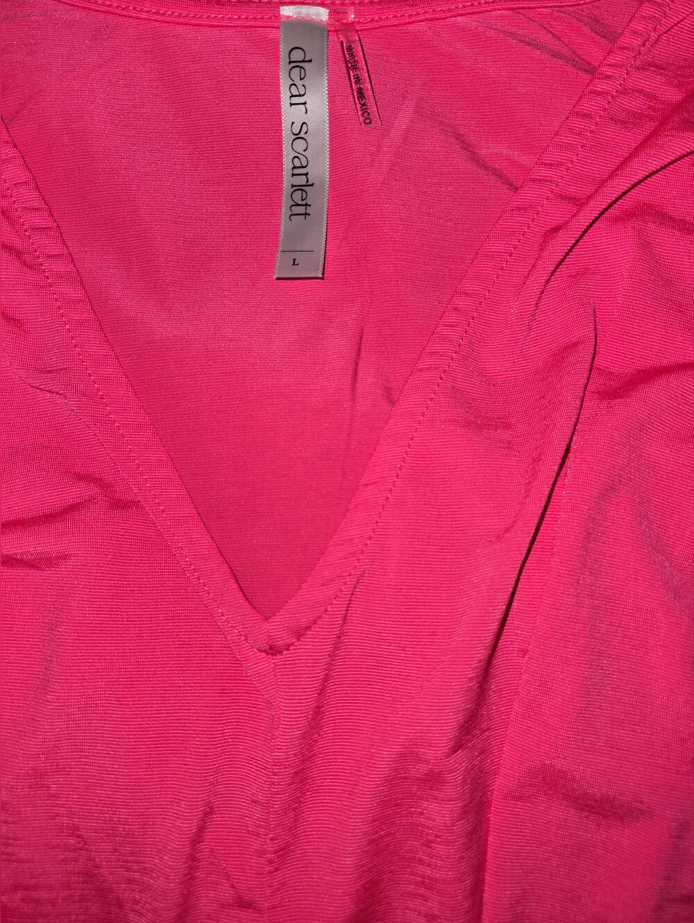 Women’s Dear Scarlett Pink Dreamer Top Blouse Size Large - Picture 6 of 9